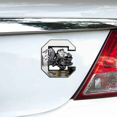 South Carolina Gamecocks Molded Chrome Plastic Emblem