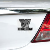 Washington Huskies Molded Chrome Plastic Emblem