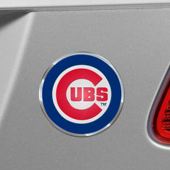 Chicago Cubs Heavy Duty Aluminum Embossed Color Emblem - Chicago Cubs