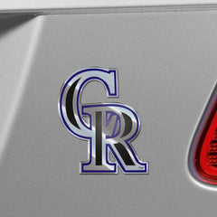 Colorado Rockies Heavy Duty Aluminum Embossed Color Emblem - Colorado Rockies