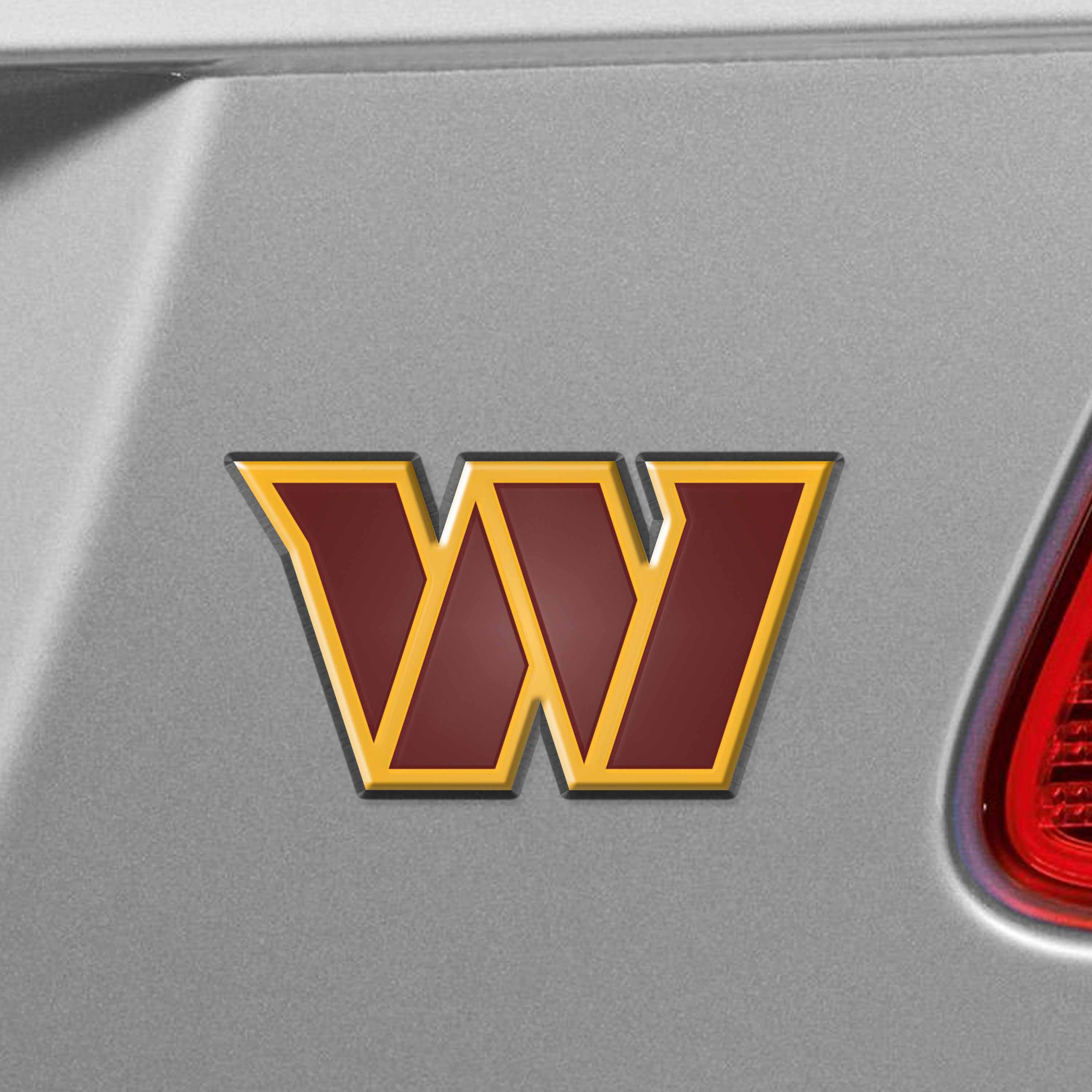 Washington Commanders Heavy Duty Aluminum Embossed Color Emblem