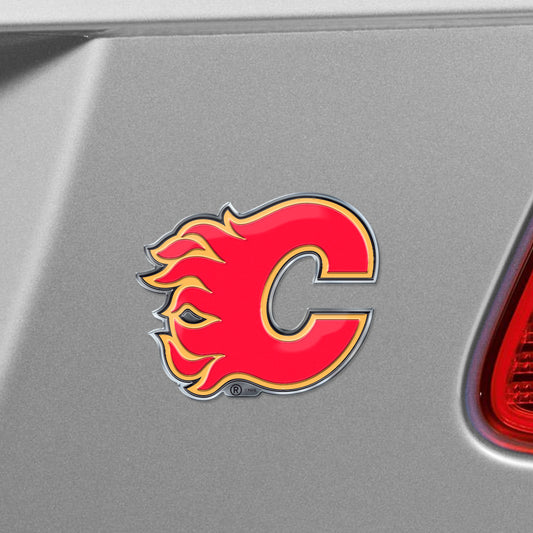 Calgary Flames Heavy Duty Aluminum Embossed Color Emblem - Calgary Flames