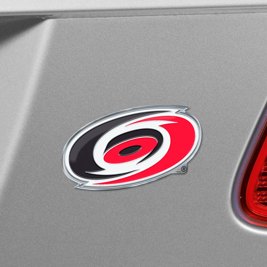 Carolina Hurricanes Heavy Duty Aluminum Embossed Color Emblem - Carolina Hurricanes