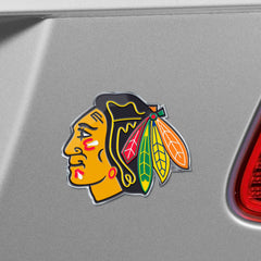 Chicago Blackhawks Heavy Duty Aluminum Embossed Color Emblem - Chicago Blackhawks