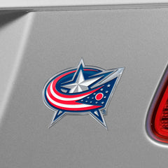 Columbus Blue Jackets Heavy Duty Aluminum Embossed Color Emblem