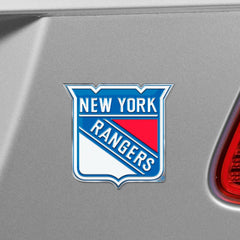 New York Rangers Heavy Duty Aluminum Embossed Color Emblem - New York Rangers