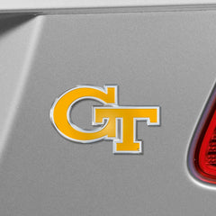 Georgia Tech Yellow Jackets Heavy Duty Aluminum Embossed Color Emblem