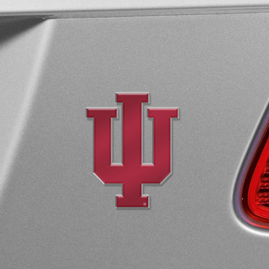 Indiana Hooisers Heavy Duty Aluminum Embossed Color Emblem