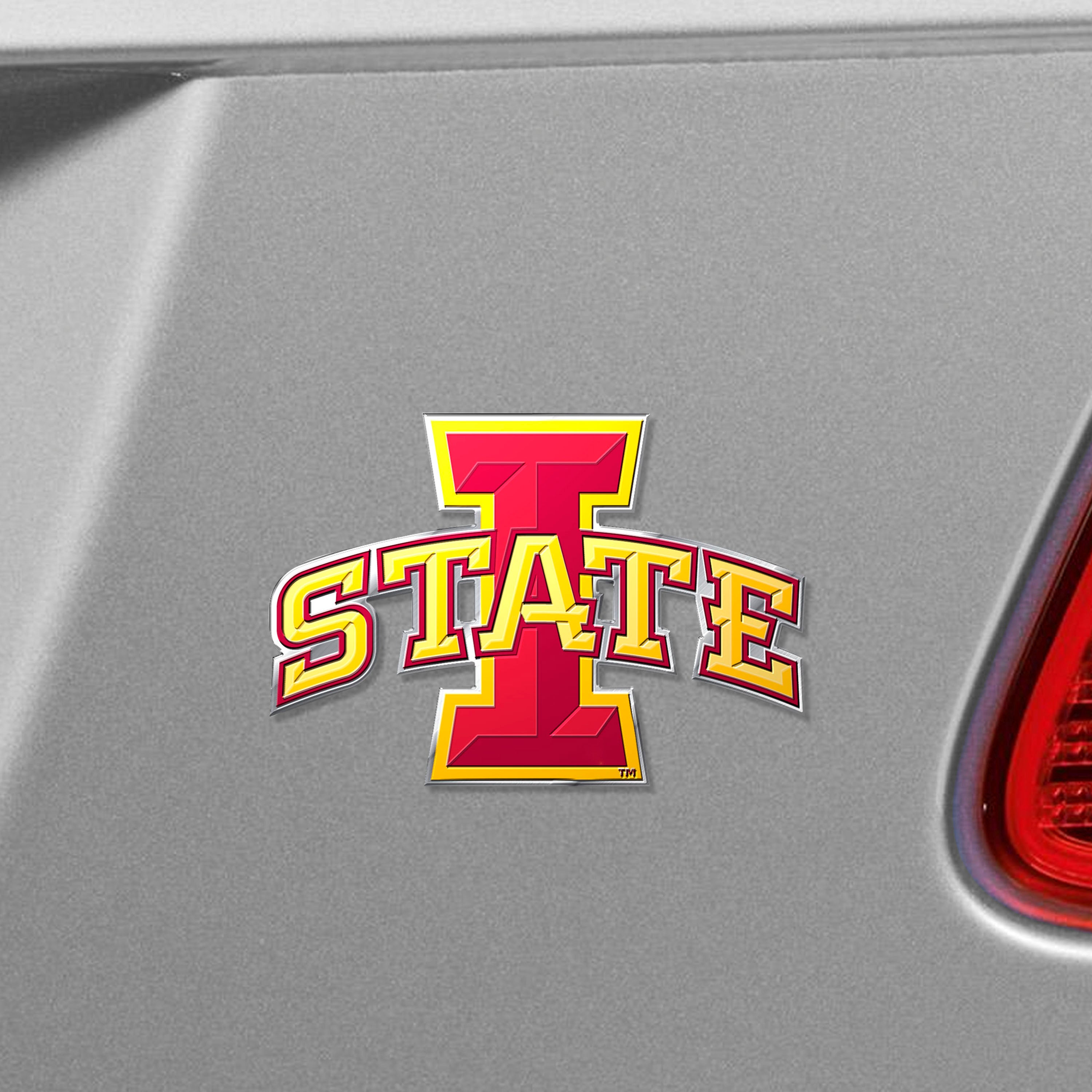 Iowa State Cyclones Heavy Duty Aluminum Embossed Color Emblem