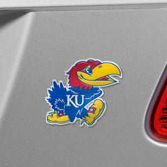 Kansas Jayhawks Heavy Duty Aluminum Embossed Color Emblem