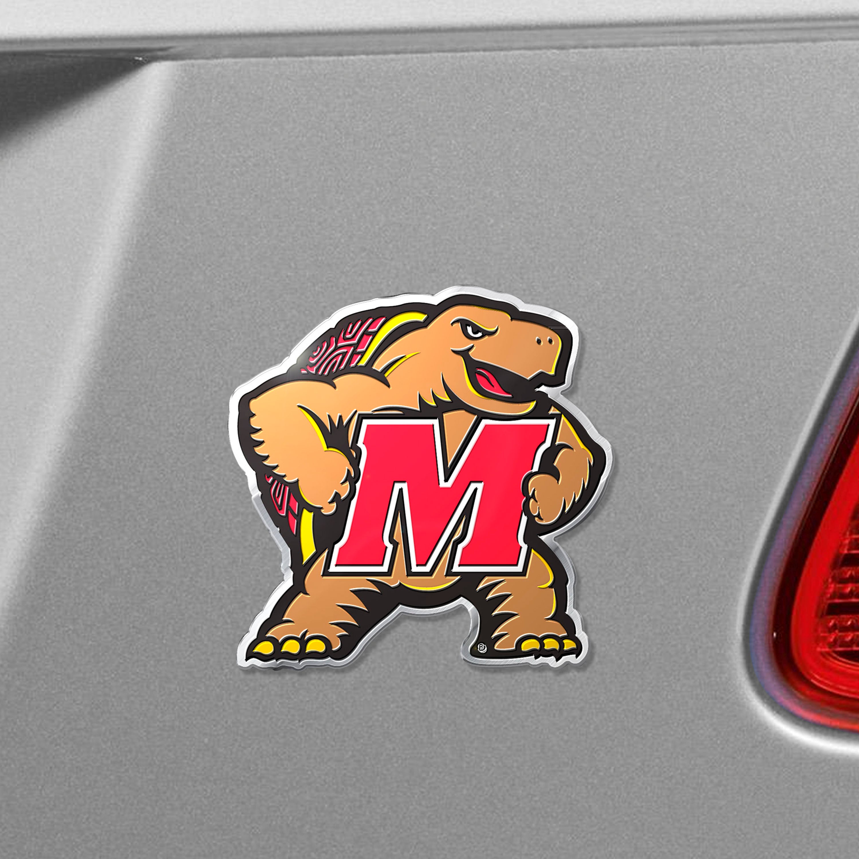 Maryland Terrapins Heavy Duty Aluminum Embossed Color Emblem