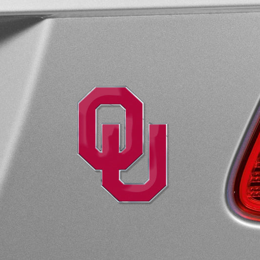 Oklahoma Sooners Heavy Duty Aluminum Embossed Color Emblem - Oklahoma