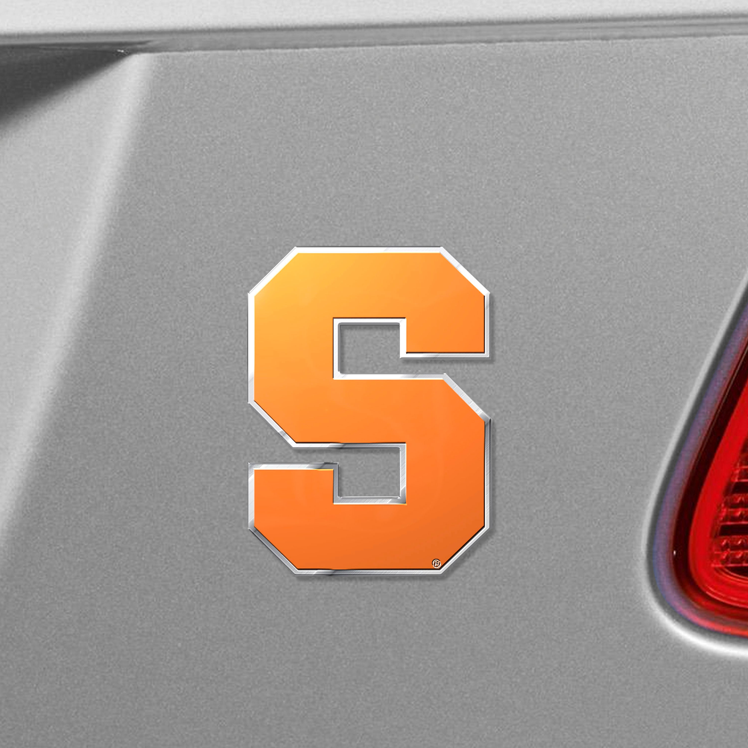 Syracuse Orange Heavy Duty Aluminum Embossed Color Emblem