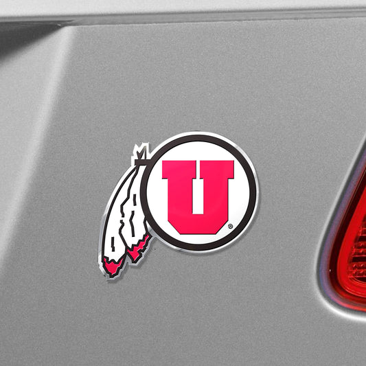 Utah Utes Heavy Duty Aluminum Embossed Color Emblem