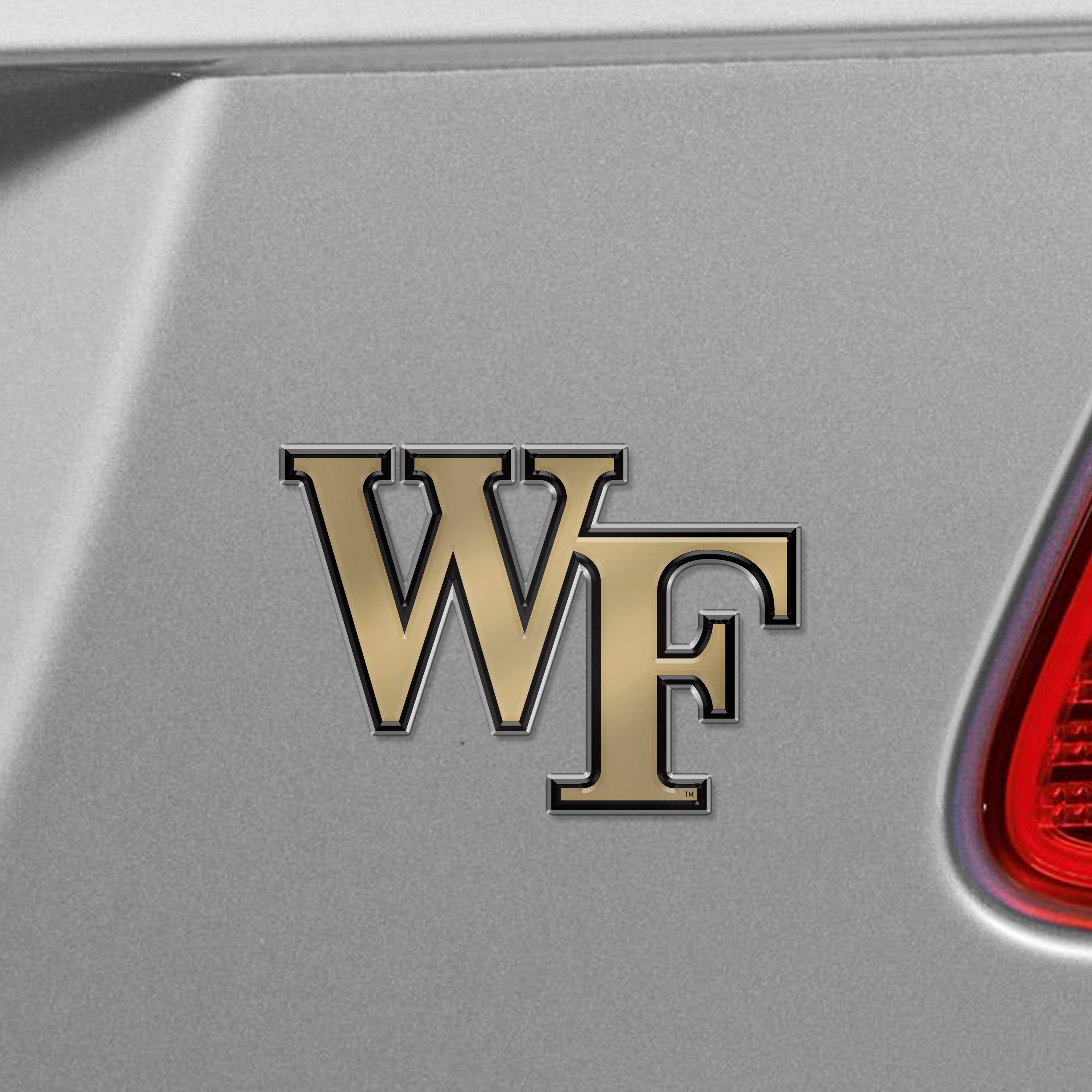 Wake Forest Demon Deacons Heavy Duty Aluminum Embossed Color Emblem