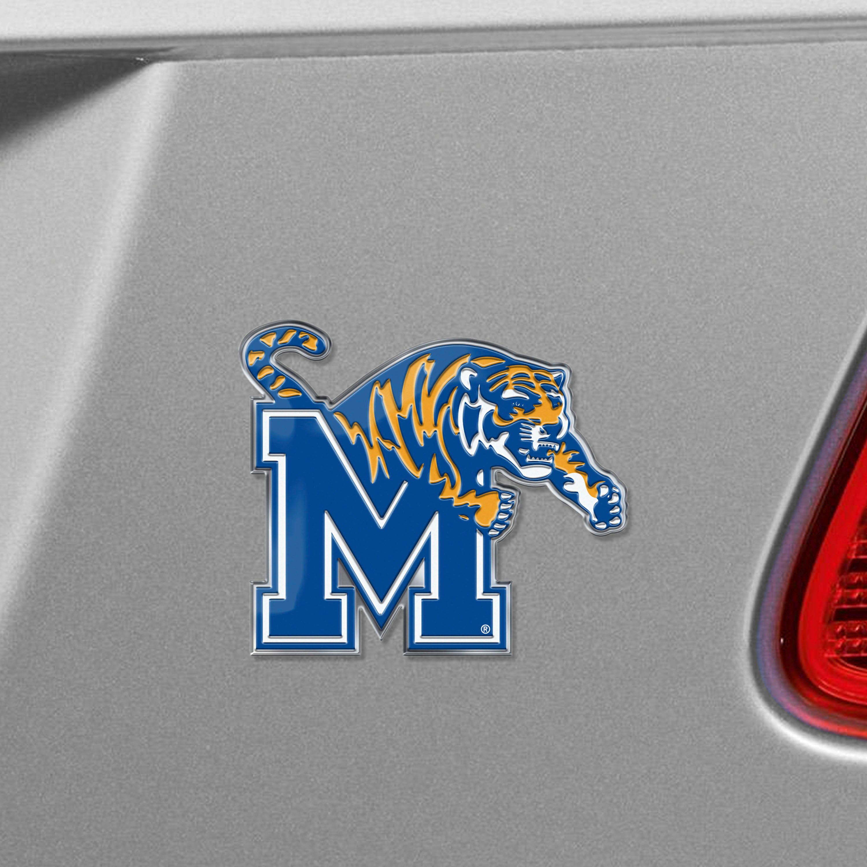 Memphis Tigers Heavy Duty Aluminum Embossed Color Emblem