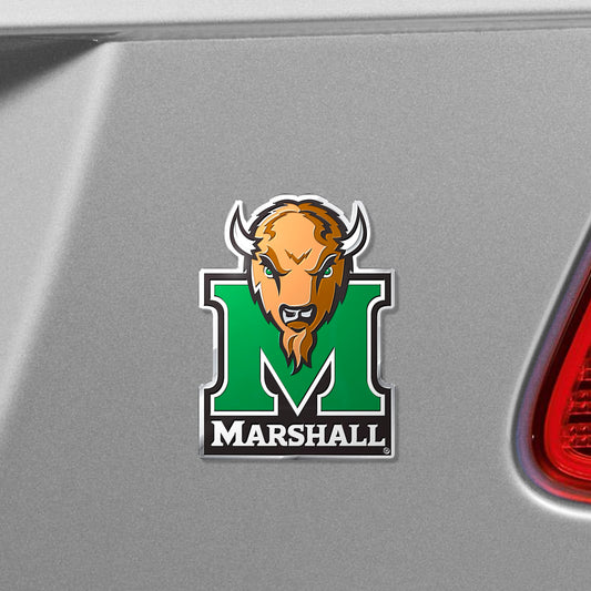 Marshall Thundering Herd Heavy Duty Aluminum Embossed Color Emblem