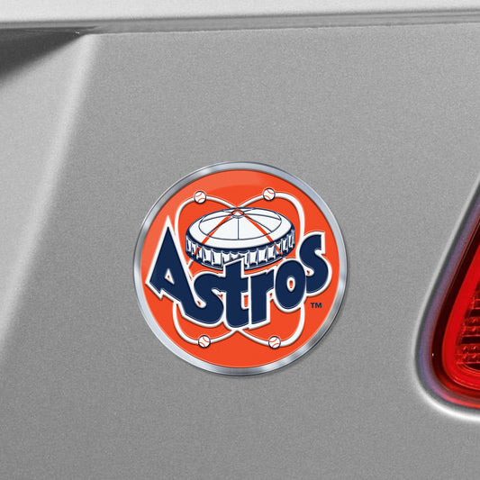 Houston Astros Retro Astro Dome Heavy Duty Aluminum Embossed Color Emblem