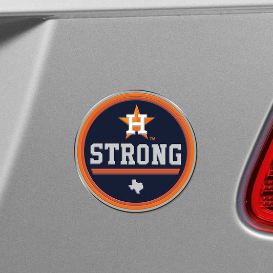 Houston Astros Houston Strong Heavy Duty Aluminum Embossed Color Emblem