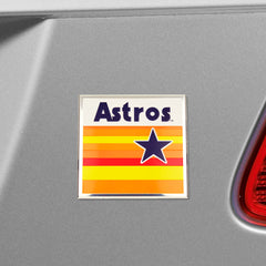 Houston Astros Heavy Duty Aluminum Embossed Color Emblem - Alternate