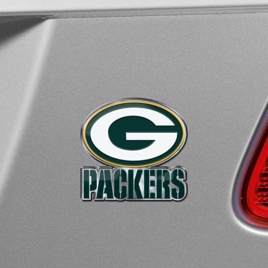 Green Bay Packers Heavy Duty Aluminum Embossed Color Emblem - Alternate