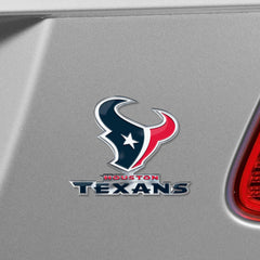 Houston Texans Heavy Duty Aluminum Embossed Color Emblem - Alternate