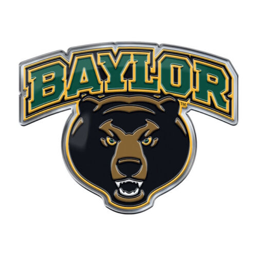 Baylor Bears Heavy Duty Aluminum Embossed Color Emblem - Alternate