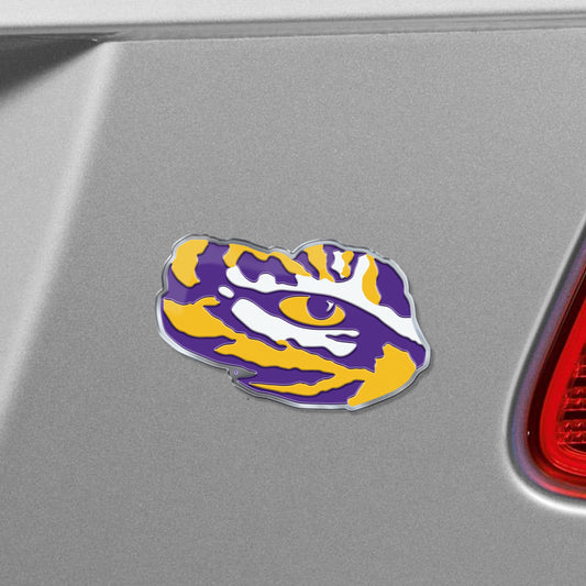 LSU Tigers Heavy Duty Aluminum Embossed Color Emblem - Alternate