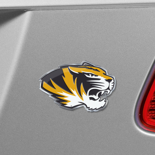 Missouri Tigers Heavy Duty Aluminum Embossed Color Emblem - Alternate