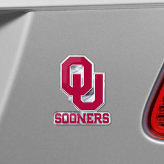 Oklahoma Sooners Heavy Duty Aluminum Embossed Color Emblem - Alternate - Oklahoma