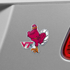 Virginia Tech Hokies Heavy Duty Aluminum Embossed Color Emblem - Alternate