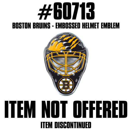 Boston Bruins Heavy Duty Aluminium Helmet Emblem