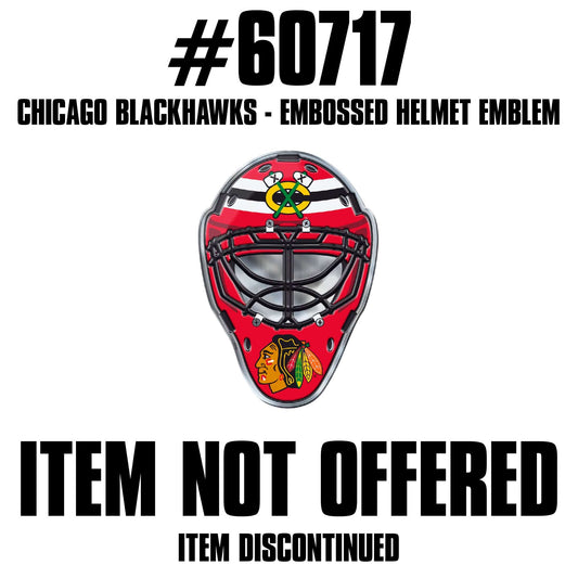 Chicago Blackhawks Heavy Duty Aluminium Helmet Emblem - Chicago Blackhawks