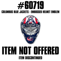 Columbus Blue Jackets Heavy Duty Aluminium Helmet Emblem