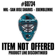 San Jose Sharks Heavy Duty Aluminium Helmet Emblem