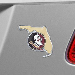 Florida State Seminoles Team State Aluminum Embossed Emblem