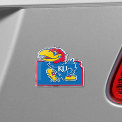 Kansas Jayhawks Team State Aluminum Embossed Emblem