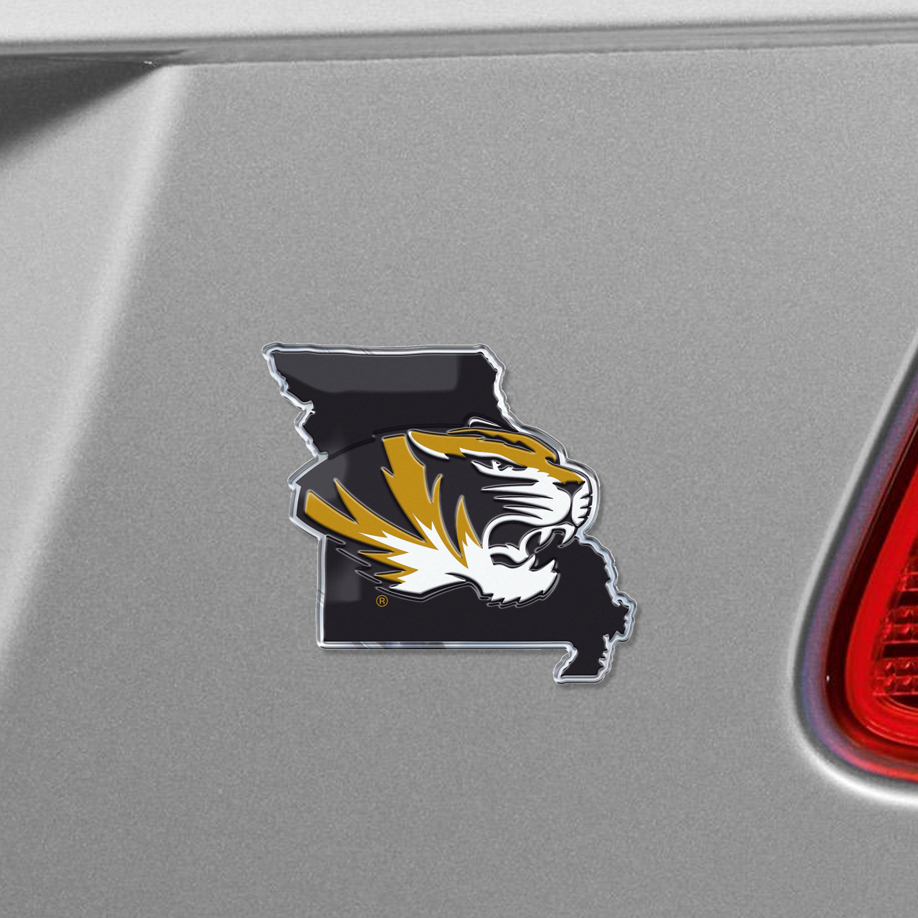 Missouri Tigers Team State Aluminum Embossed Emblem