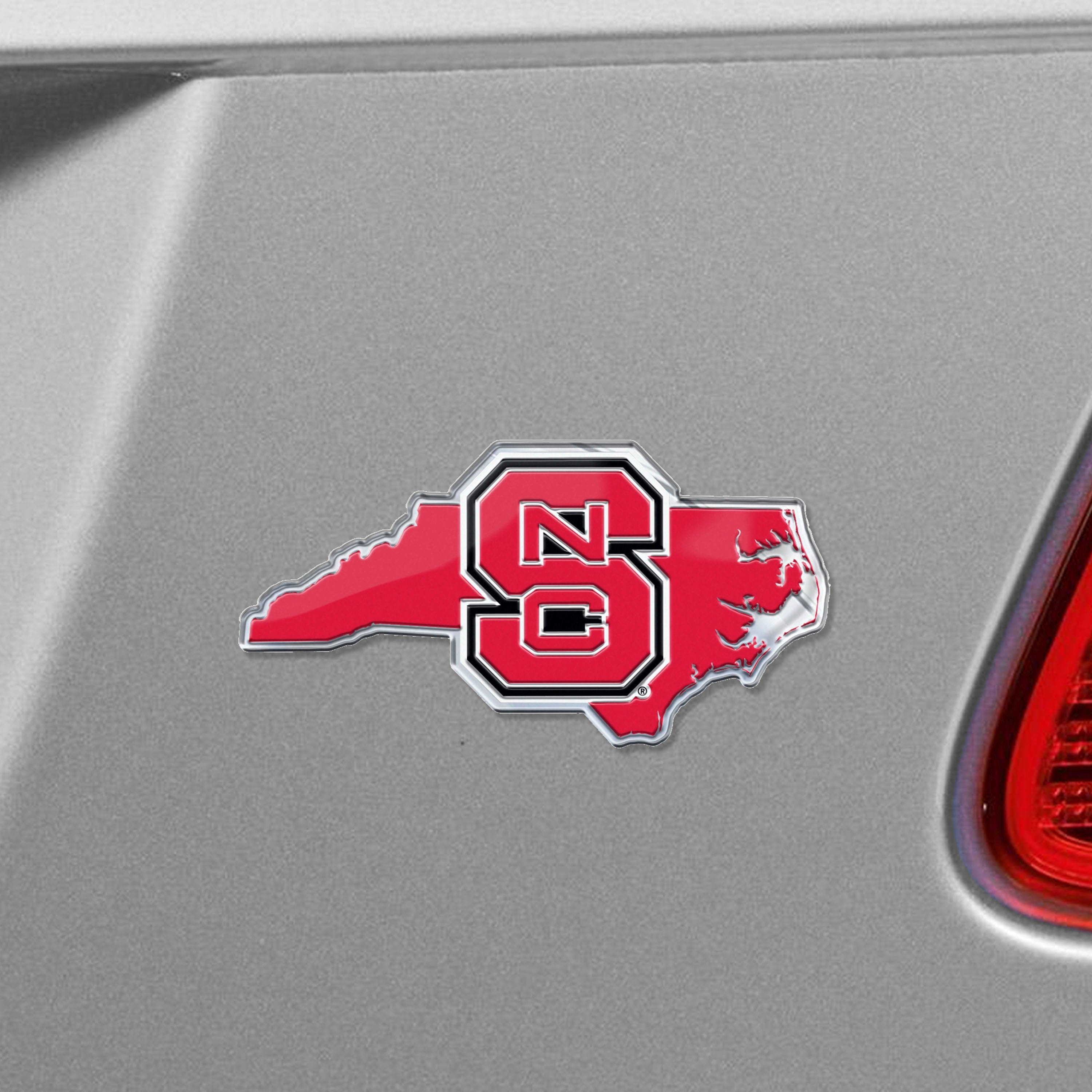 NC State Wolfpack Team State Aluminum Embossed Emblem - NC State