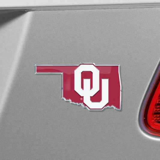 Oklahoma Sooners Team State Aluminum Embossed Emblem