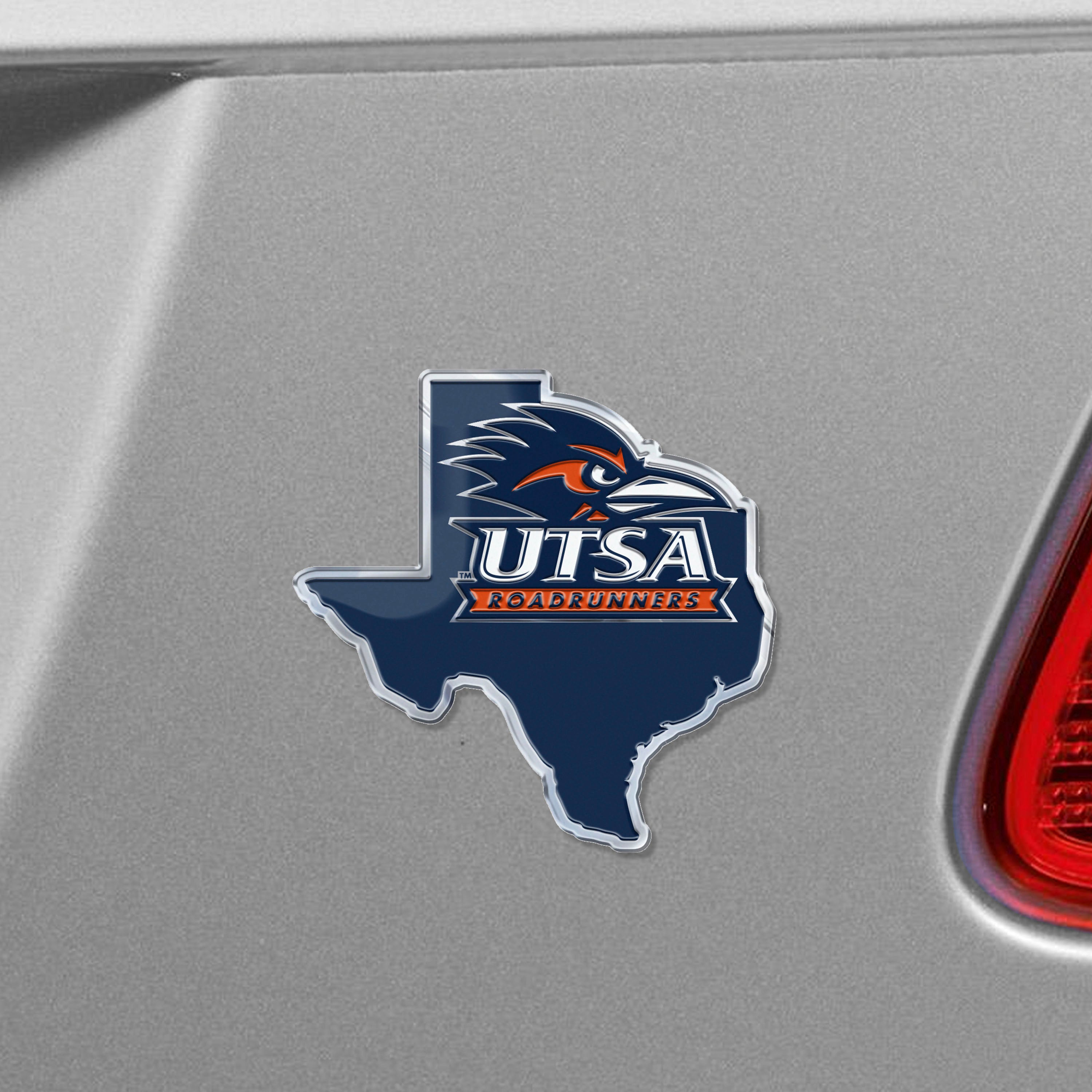 UTSA Roadrunners Team State Aluminum Embossed Emblem