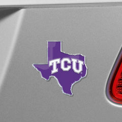 TCU Horned Frogs Team State Aluminum Embossed Emblem