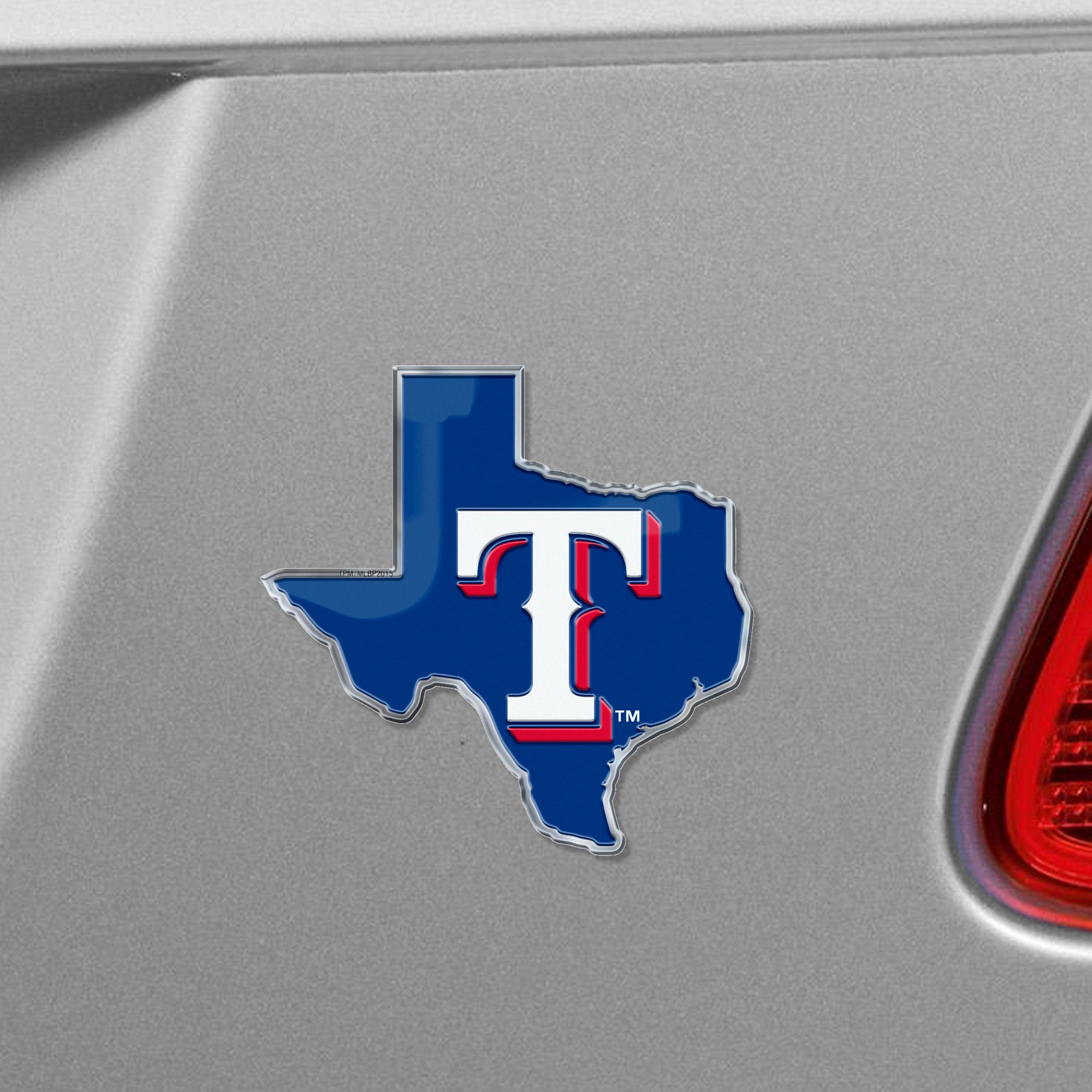 Texas Rangers Team State Aluminum Embossed Emblem - Texas Rangers