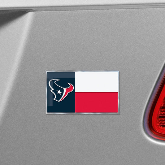 Houston Texans State Flag Aluminum Embossed Emblem