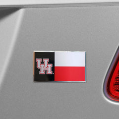 Houston Cougars State Flag Aluminum Embossed Emblem