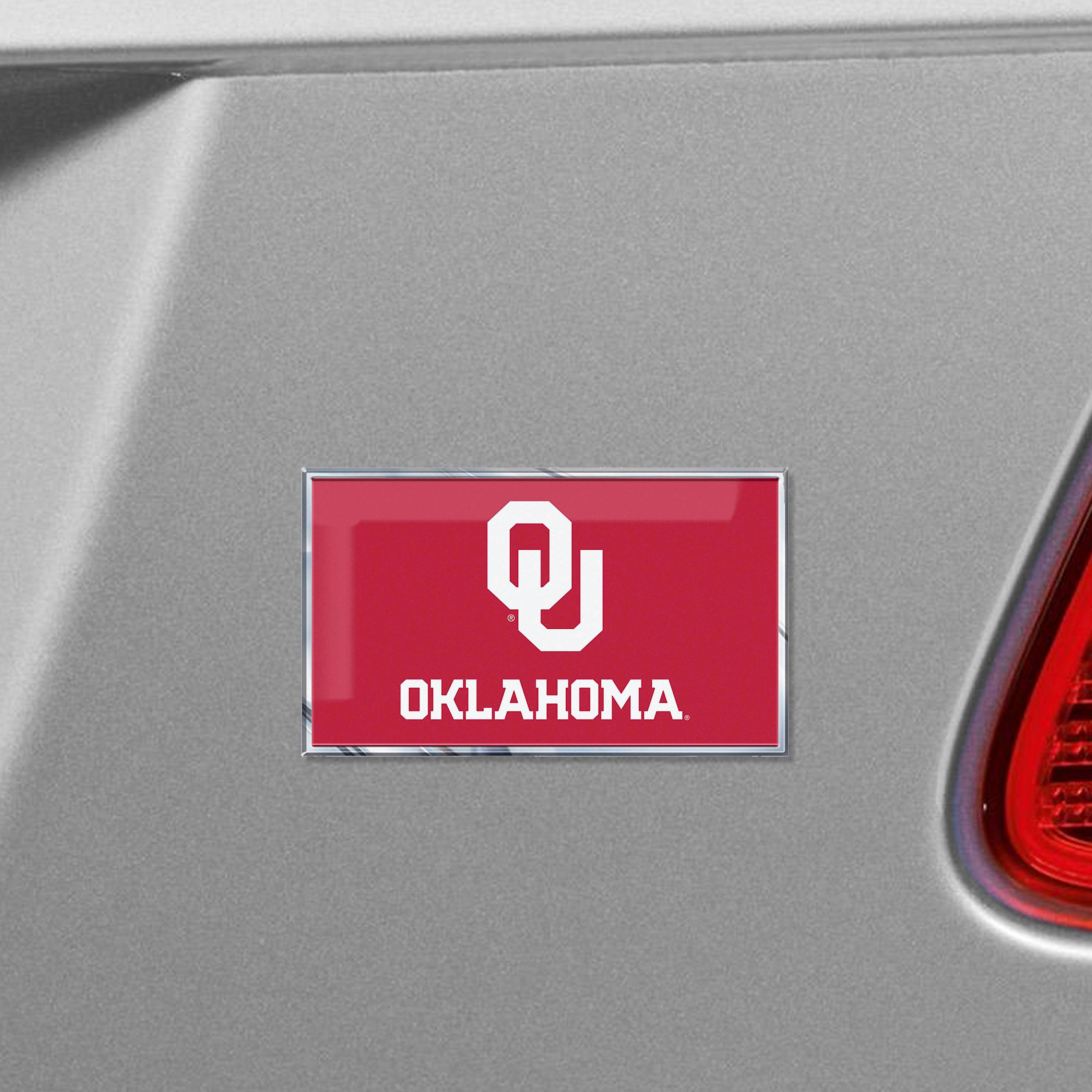 Oklahoma Sooners State Flag Aluminum Embossed Emblem - Oklahoma