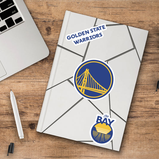 Golden State Warriors 3 Piece Decal Sticker Set