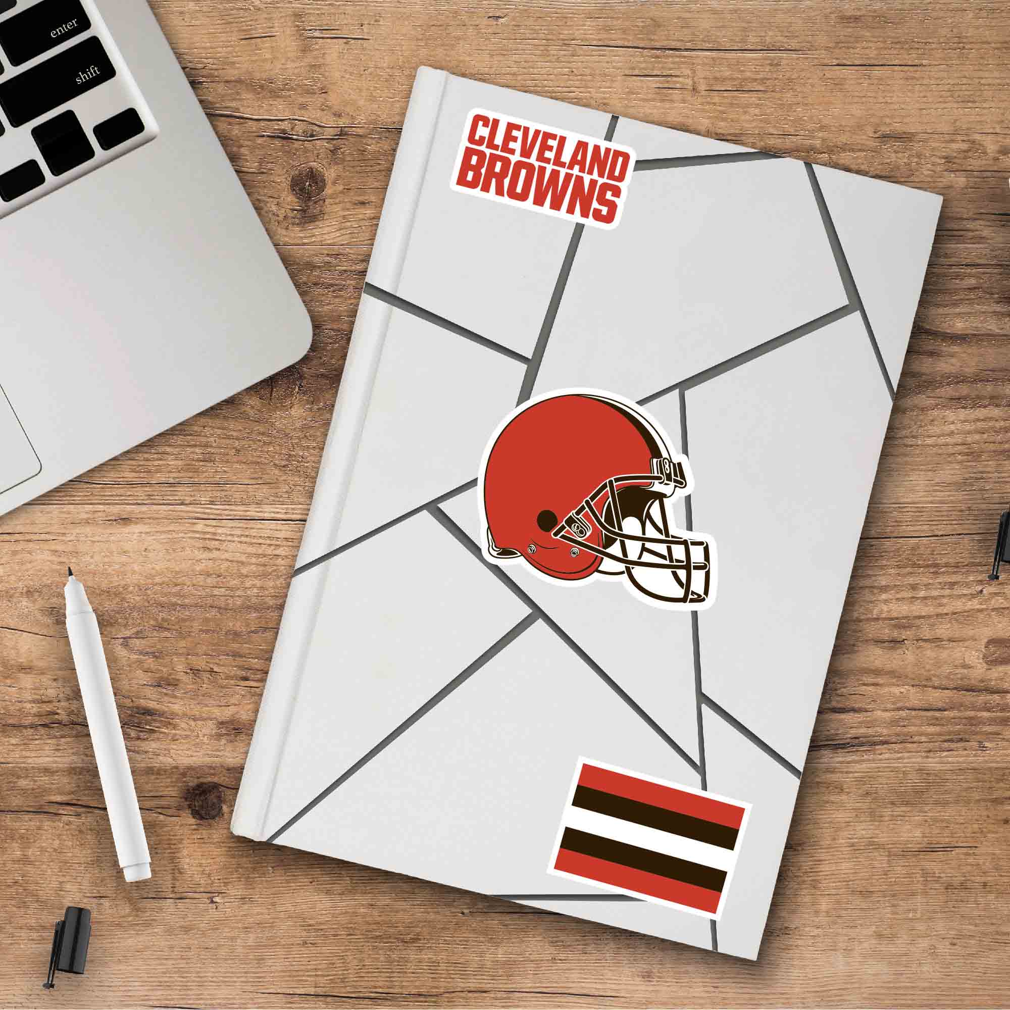 Cleveland Browns 3 Piece Decal Sticker Set - Cleveland Browns