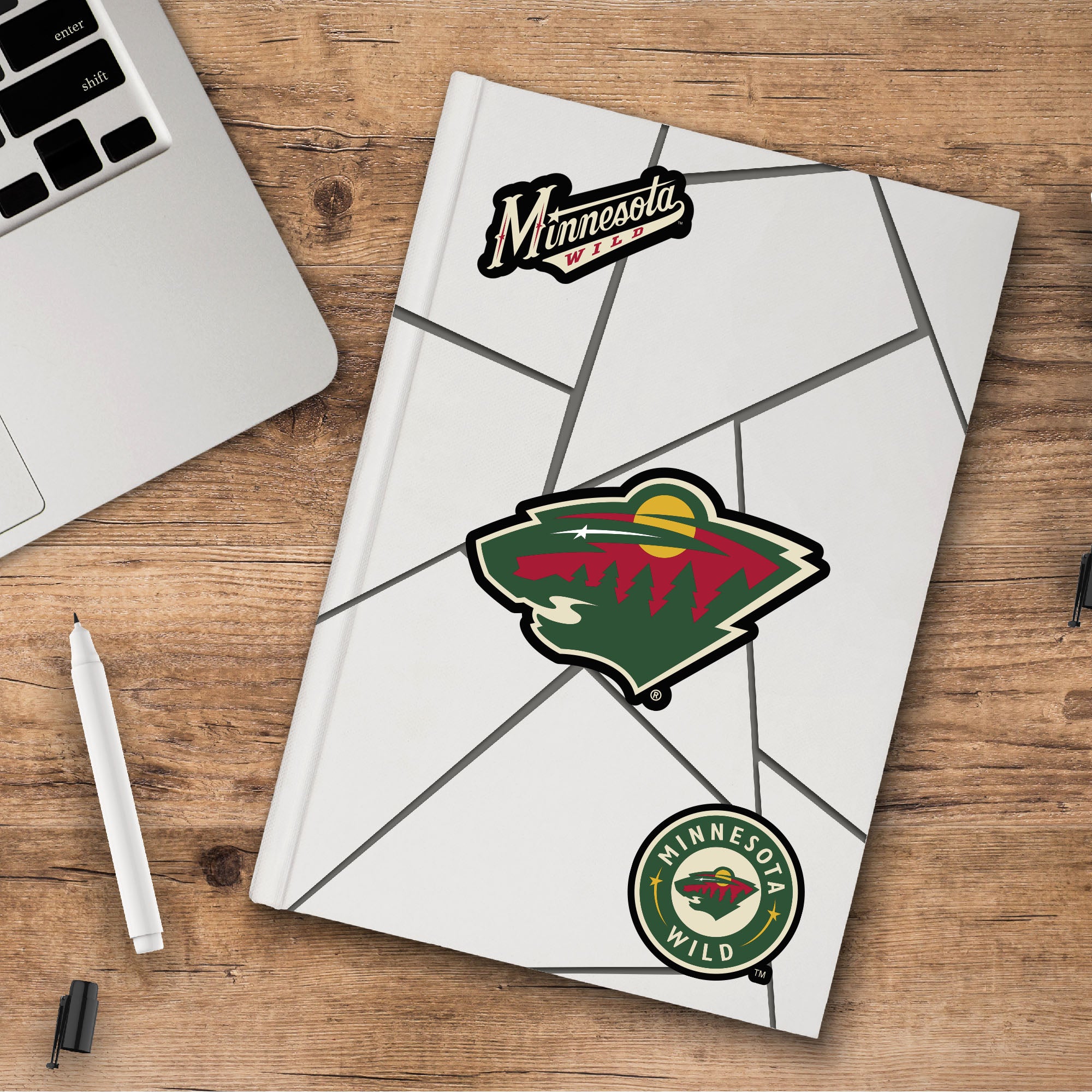 Minnesota Wild 3 Piece Decal Sticker Set