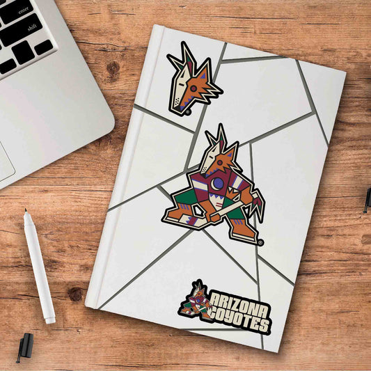 Arizona Coyotes 3 Piece Decal Sticker Set